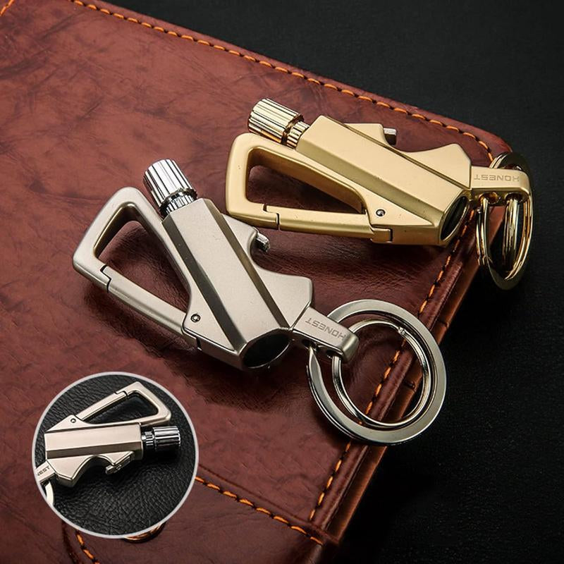 Permanent Match Infinity Lighter with Multitool Keychain Bottle Opener, Reusable Waterproof Match Strike Anywhere, Forever Flint Fire Starter for Outdoor Survival, for Men Multi-Functional