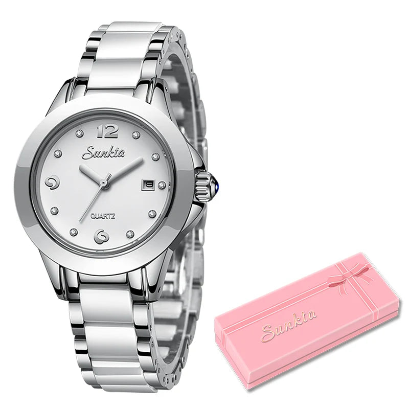 Fashion Women Watches Rose Gold Ladies Bracelet Watches Reloj Mujer 2023 New Creative Waterproof Quartz Watches for Women