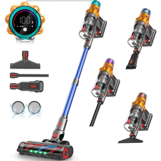 【2025 New Arrivals】S8 Cordless Vacuum Cleaners for Home, 8-In-1/65Min/600W/48Kpa Powerful Suction, Self-Standing Cordless Stick Vacuum Cleaner, Lightweight Anti-Tangle Rechargeable Vacuum for Floor/Carpet/Pet Hair/Car