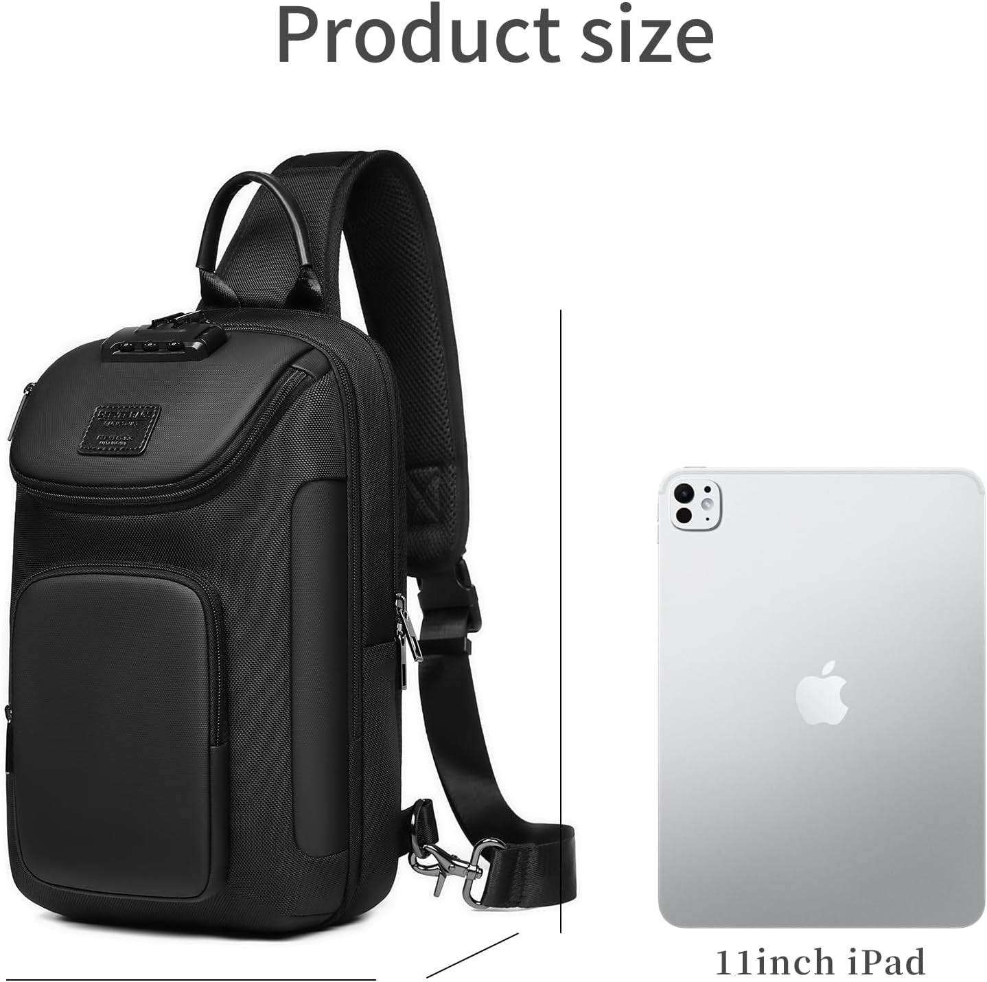 Sling Backpack Sling Bag Crossbody Backpack Shoulder Casual Daypack Rucksack for Men (Gray)