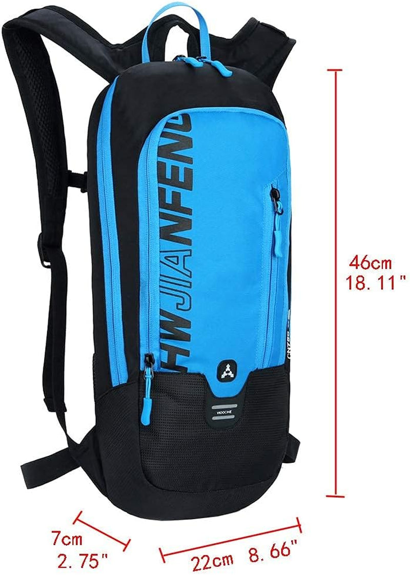 Cycling Backpack Mountain Bike Rucksack for Men Women Travel Outdoor Sports Motorcycle Bicycle Biking Riding Daypack Pouch Pocket, Black