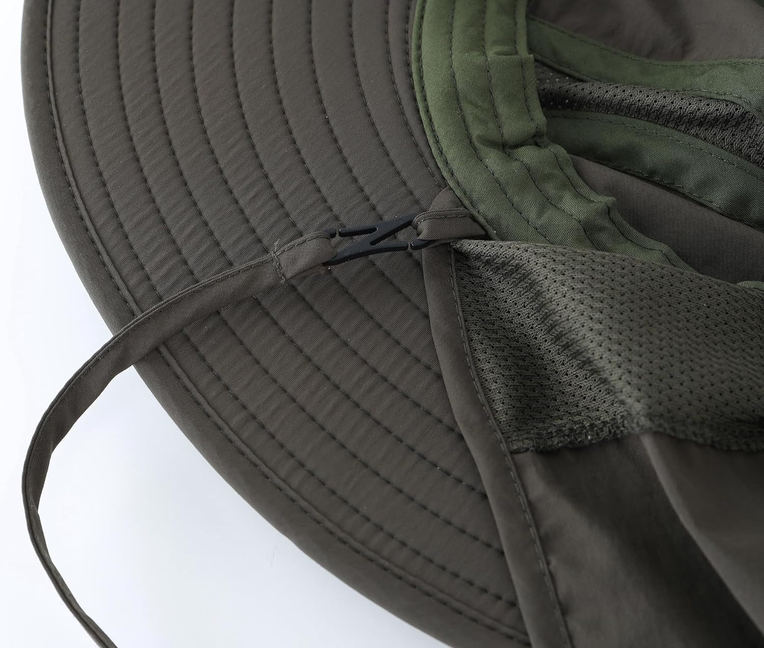 UPF 50+ Mens Wide Brim Fishing Hat with Neck Flap Sun Hat for Men Women Sun Protection Cap