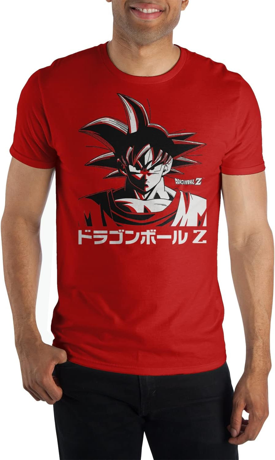 Dragon Ball Z Goku Kanji Mens Graphic Tee Shirt