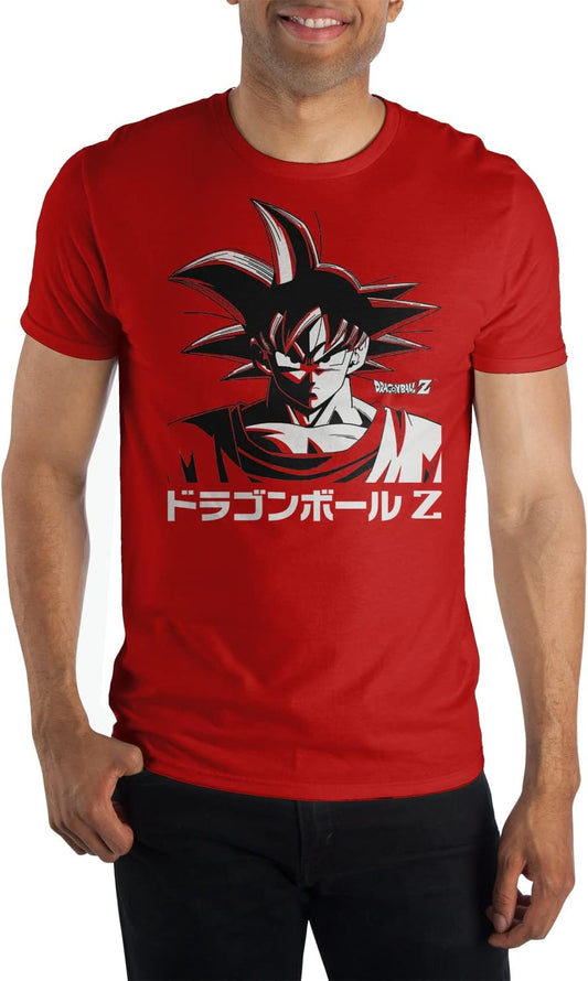 Dragon Ball Z Goku Kanji Mens Graphic Tee Shirt