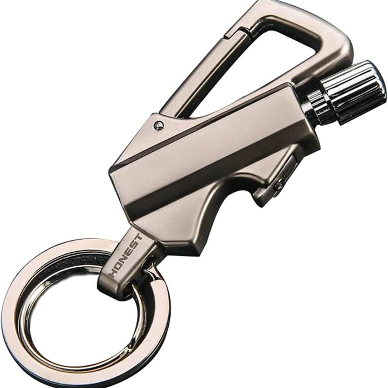 Permanent Match Infinity Lighter with Multitool Keychain Bottle Opener, Reusable Waterproof Match Strike Anywhere, Forever Flint Fire Starter for Outdoor Survival, for Men Multi-Functional