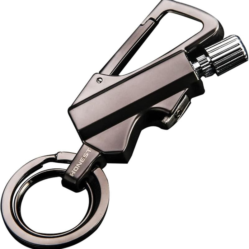 Permanent Match Infinity Lighter with Multitool Keychain Bottle Opener, Reusable Waterproof Match Strike Anywhere, Forever Flint Fire Starter for Outdoor Survival, for Men Multi-Functional