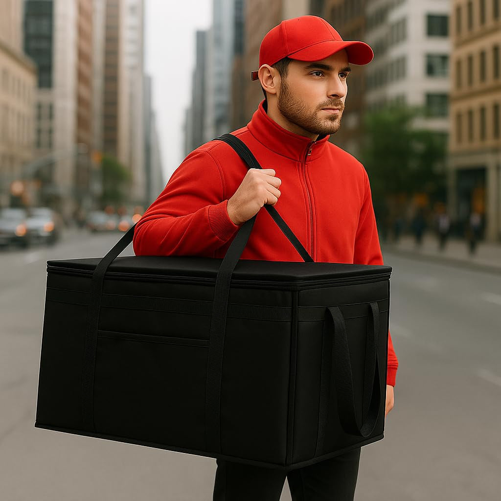 Catering Bag Doordash 22X14X13 3 Pack Insulated Food Delivery Bag Cooler Bags Keep Food Warm Therma Cooler Bags Therma Catering Shopper Accessories Hot