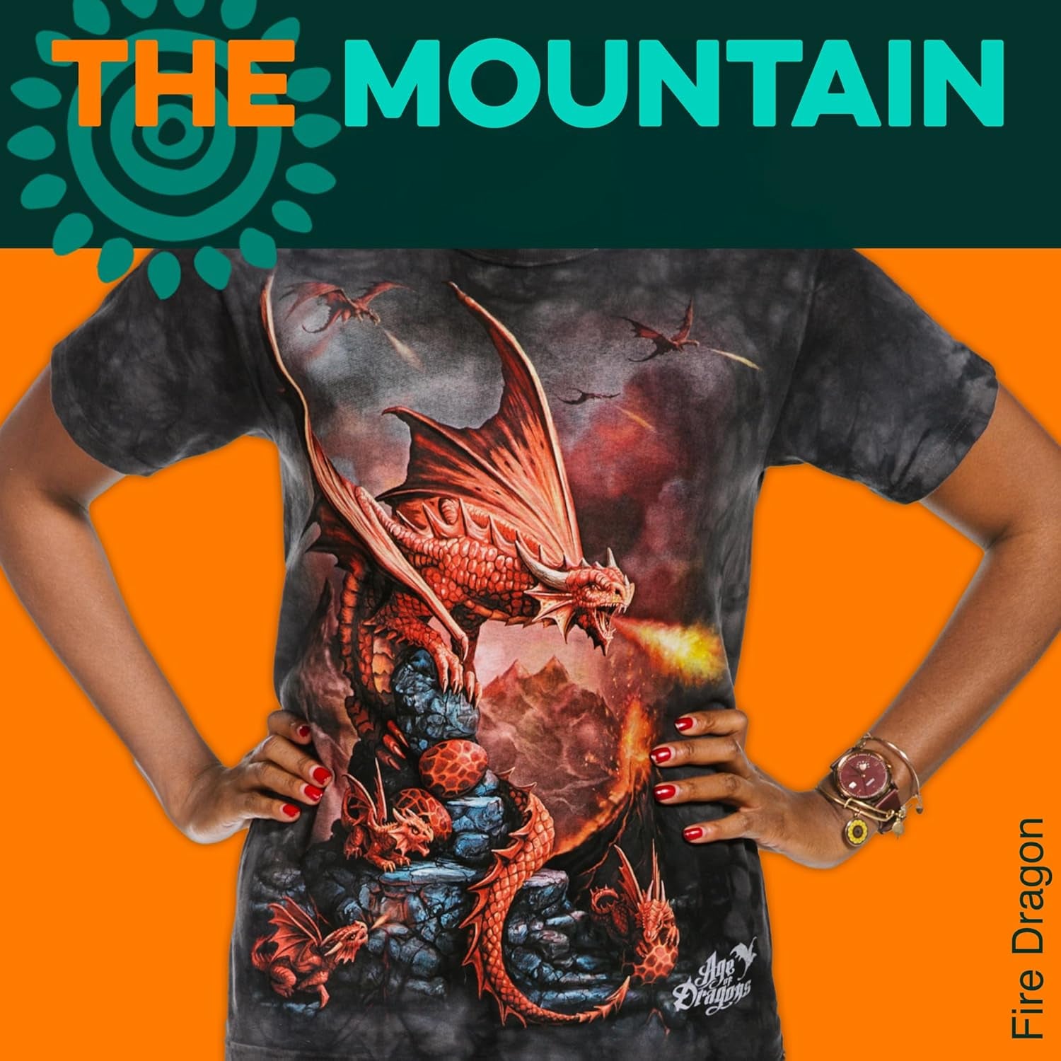 Men'S Fire Dragon Tee