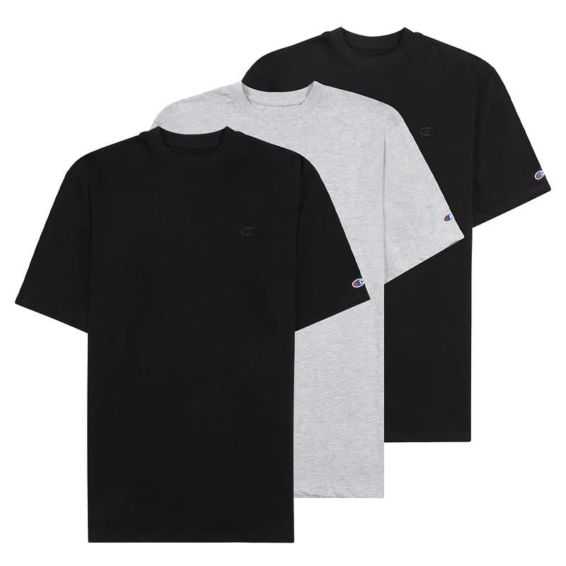 Champion Big and Tall Shirts for Men – 3 Pk 100% Cotton Men Big and Tall T-Shirt