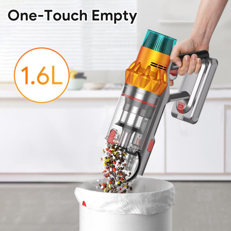 【2025 New Arrivals】S8 Cordless Vacuum Cleaners for Home, 8-In-1/65Min/600W/48Kpa Powerful Suction, Self-Standing Cordless Stick Vacuum Cleaner, Lightweight Anti-Tangle Rechargeable Vacuum for Floor/Carpet/Pet Hair/Car