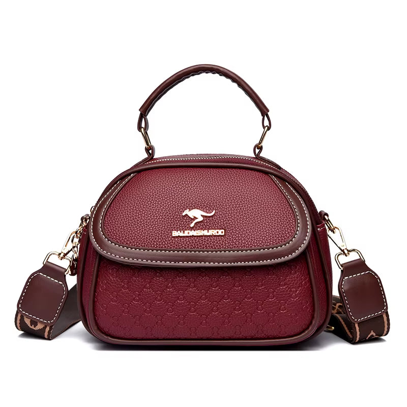 2024 New Online Celebrity Korean Version of Portable Diagonal Women'S Bag Women Fashion Shoulder Small round Bag Bags