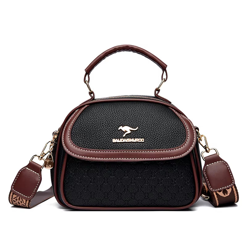 2024 New Online Celebrity Korean Version of Portable Diagonal Women'S Bag Women Fashion Shoulder Small round Bag Bags
