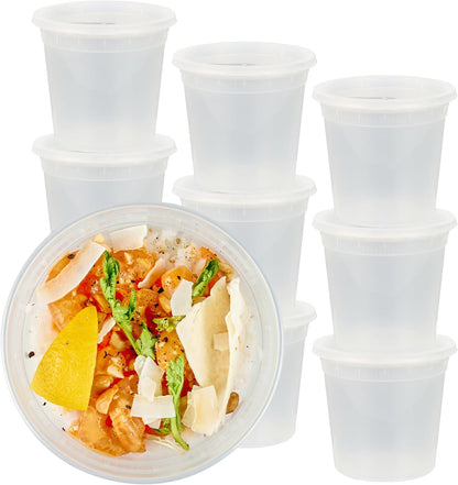 24oz to-go boxes | Clear plastic soup containers | Microwavable disposable soup containers | BPA-free takeout containers | 100 pack soup boxes | Clear plastic lids included | Restaurant soup containers | Meal prep disposable containers | Stew and sauce storage containers | Food delivery soup containers