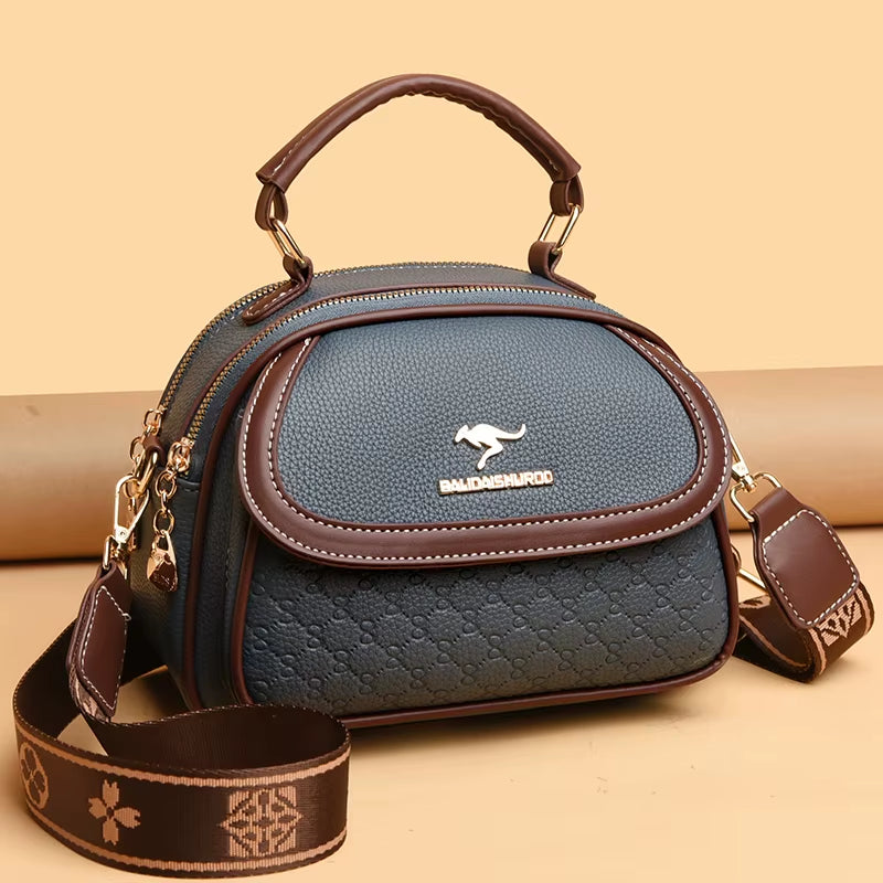 2024 New Online Celebrity Korean Version of Portable Diagonal Women'S Bag Women Fashion Shoulder Small round Bag Bags