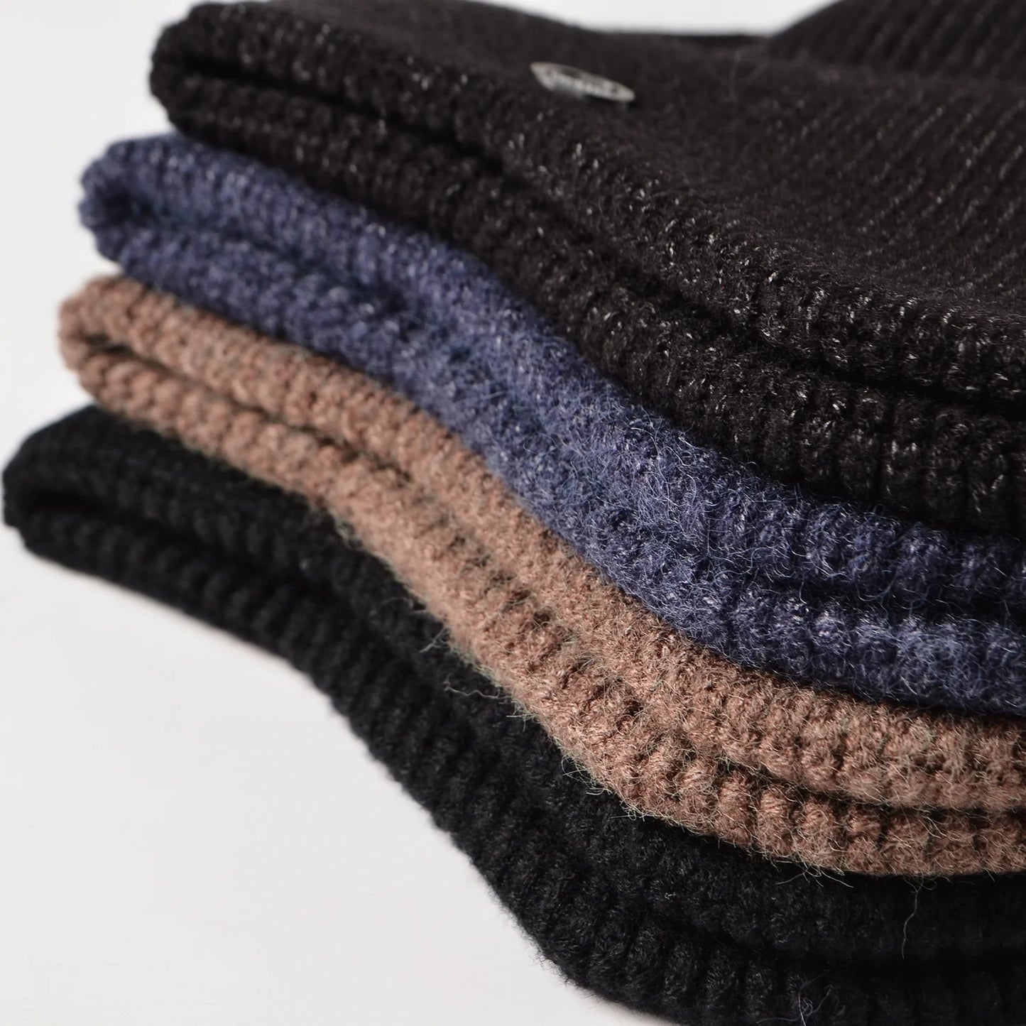 Men Women Knit Hat Winter Warm Stretch Beanie Ear Flaps Cap Outdoor Work Ski Skull Cap (Camel)