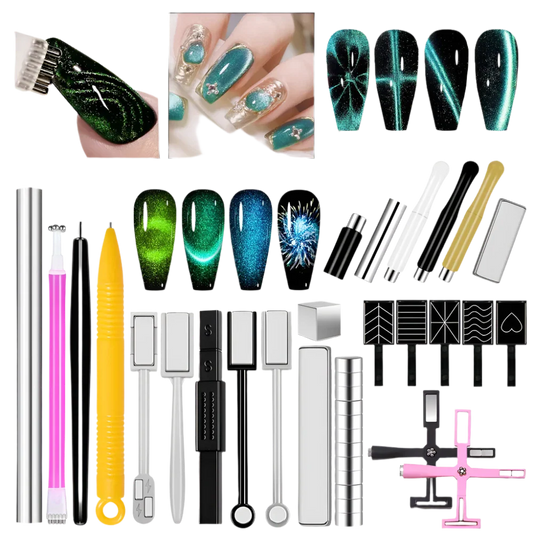 25 PCS NAIL ART CAT EYE DESING MAGNET SET #01