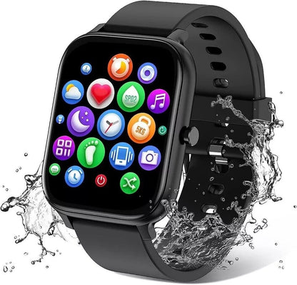 Reloj inteligente mujer hombre | Smartwatch compatible iPhone Apple Samsung Android | Bluetooth reloj inteligente | Reloj actividad física unisex | Monitoreo ritmo cardíaco smartwatch | Notificaciones mensajes y llamadas | Smartwatch elegante para diario | Reloj fitness wearable | Reloj moderno mujer y hombre | Smartwatch conectado
