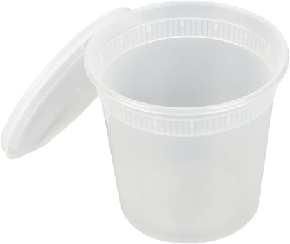 24oz to-go boxes | Clear plastic soup containers | Microwavable disposable soup containers | BPA-free takeout containers | 100 pack soup boxes | Clear plastic lids included | Restaurant soup containers | Meal prep disposable containers | Stew and sauce storage containers | Food delivery soup containers