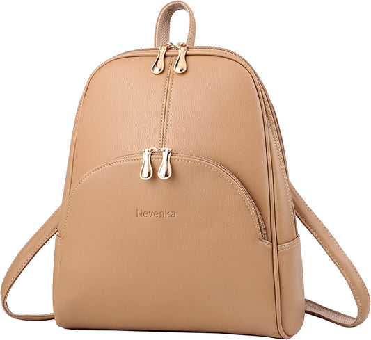 Backpack Purse for Women Casual Shoulder Bag PU Leather Zipper Closure Adjustable Strap…