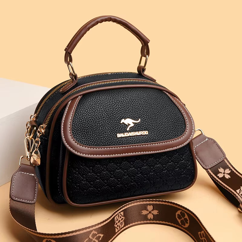 2024 New Online Celebrity Korean Version of Portable Diagonal Women'S Bag Women Fashion Shoulder Small round Bag Bags