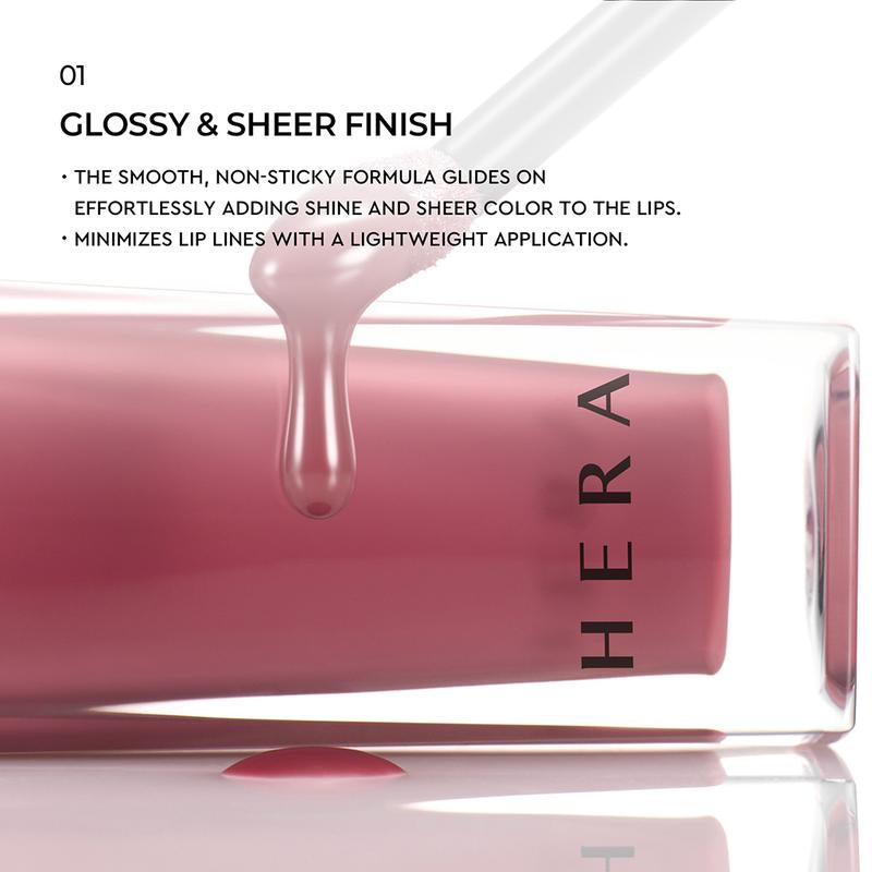 [HERA Official] SENSUAL NUDE GLOSS – Volumizing Korean Lip Gloss for Smooth, Fuller-Looking Lips | Sheer & Glossy Finish, Non-Sticky, Moisturizing & Hydrating