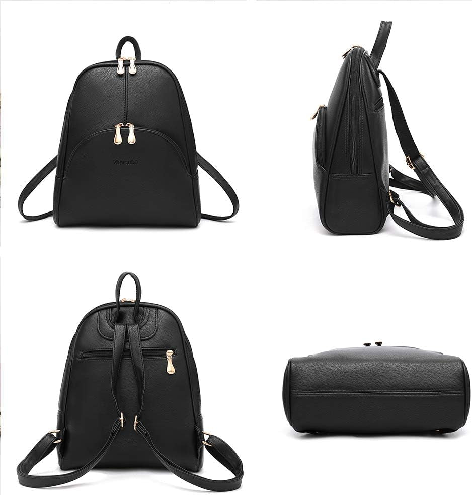 Backpack Purse for Women Casual Shoulder Bag PU Leather Zipper Closure Adjustable Strap…