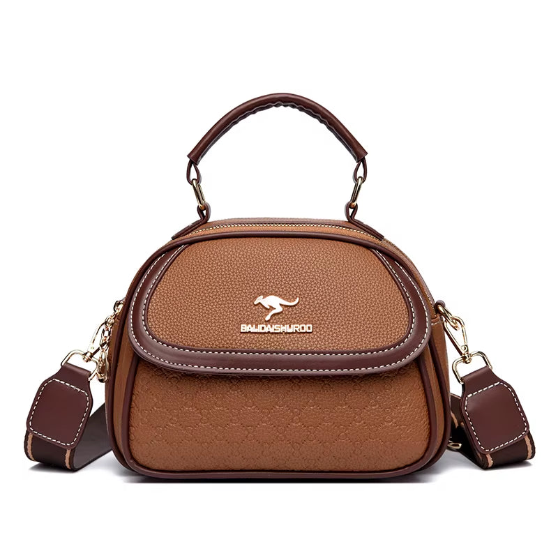 2024 New Online Celebrity Korean Version of Portable Diagonal Women'S Bag Women Fashion Shoulder Small round Bag Bags