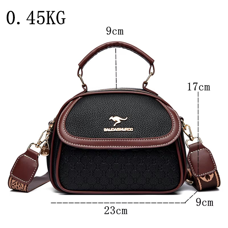 2024 New Online Celebrity Korean Version of Portable Diagonal Women'S Bag Women Fashion Shoulder Small round Bag Bags