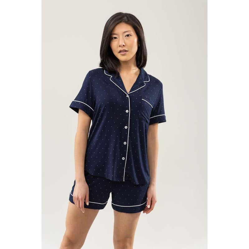 Women'S Bamboo Stretch-Knit Short Sleeve Pajama Set - Last Chance