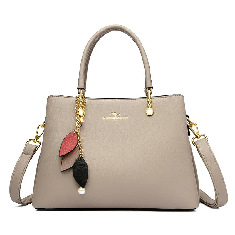 New High Quality Leather Women Tote Bag Large Capacity Shoulder Crossbody Bag Fashion Handbags Designer Ladies Messenger Bag