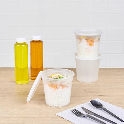24oz to-go boxes | Clear plastic soup containers | Microwavable disposable soup containers | BPA-free takeout containers | 100 pack soup boxes | Clear plastic lids included | Restaurant soup containers | Meal prep disposable containers | Stew and sauce storage containers | Food delivery soup containers